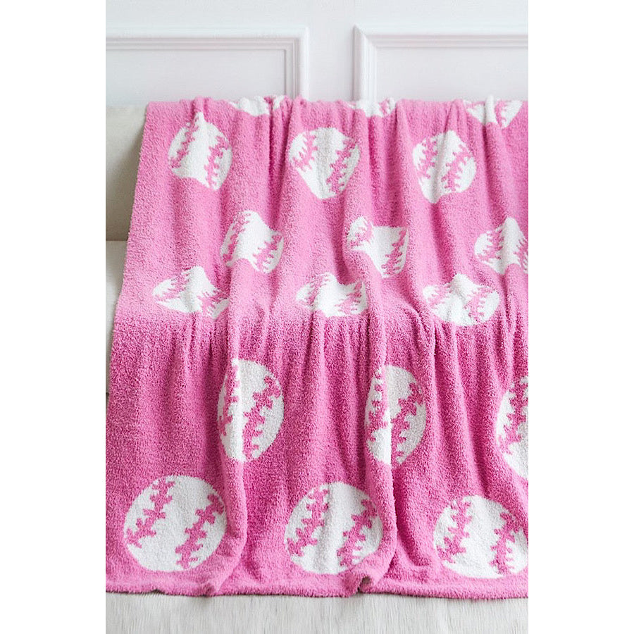 Pink Baseball Luxury Blanket WS 600 Accessories