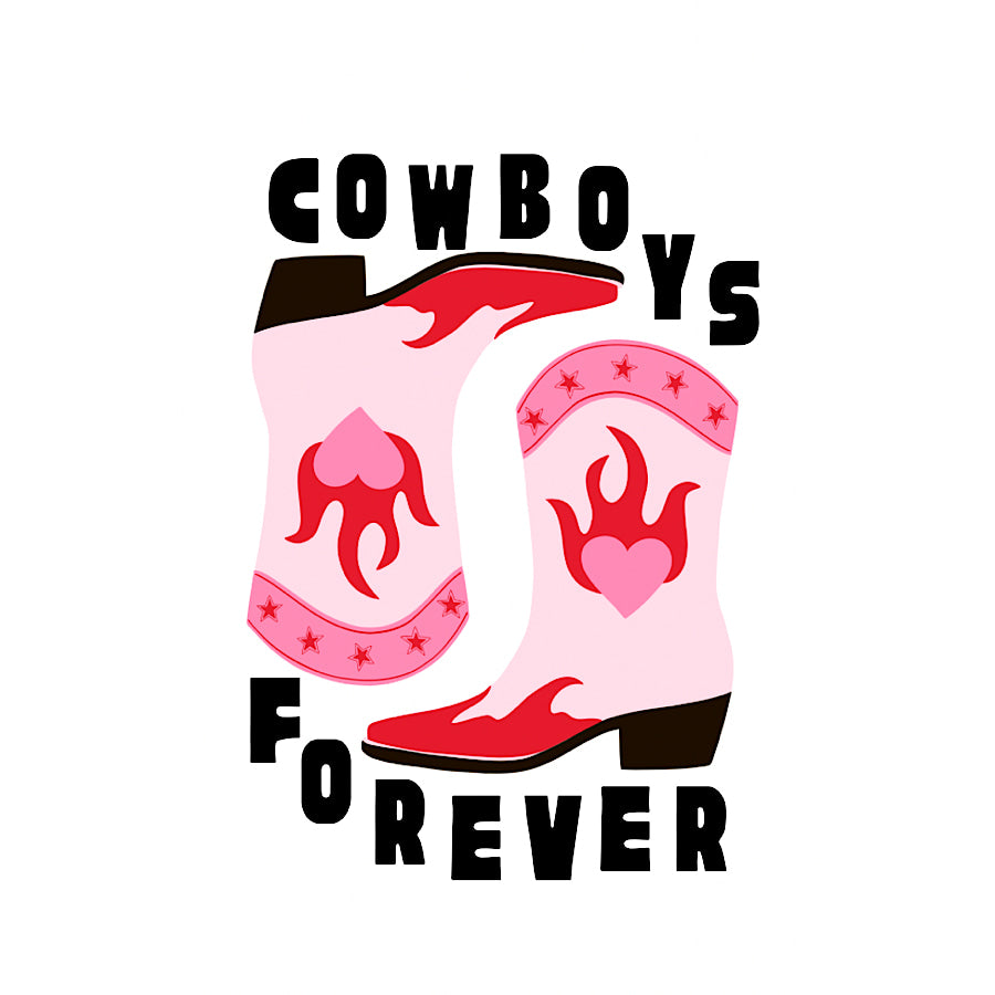 Pink Black Cowboys Forever Sticker - ETA 3/20 WS 600 Accessories