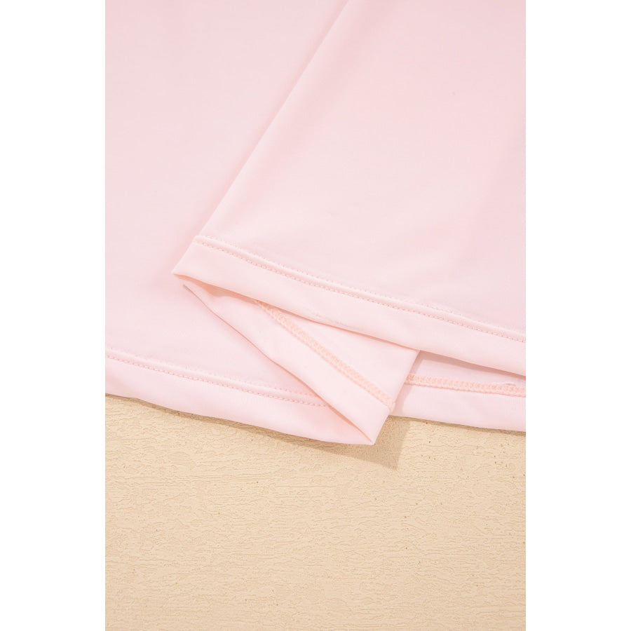 Pink Plus Size Build-in Shorts Sleeveless Dress With Short Two Piece Set Plus Size/Plus Size Loungewear