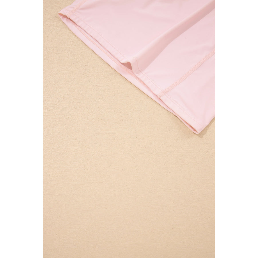 Pink Plus Size Build-in Shorts Sleeveless Dress With Short Two Piece Set Plus Size/Plus Size Loungewear
