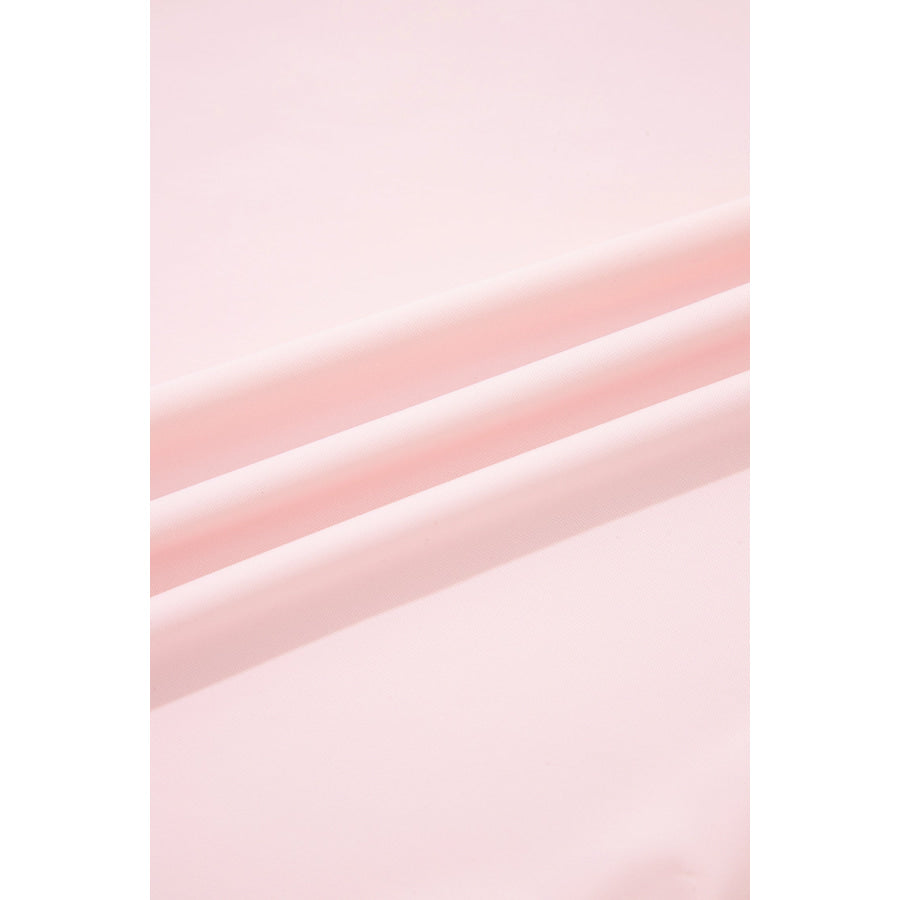 Pink Plus Size Build-in Shorts Sleeveless Dress With Short Two Piece Set Plus Size/Plus Size Loungewear