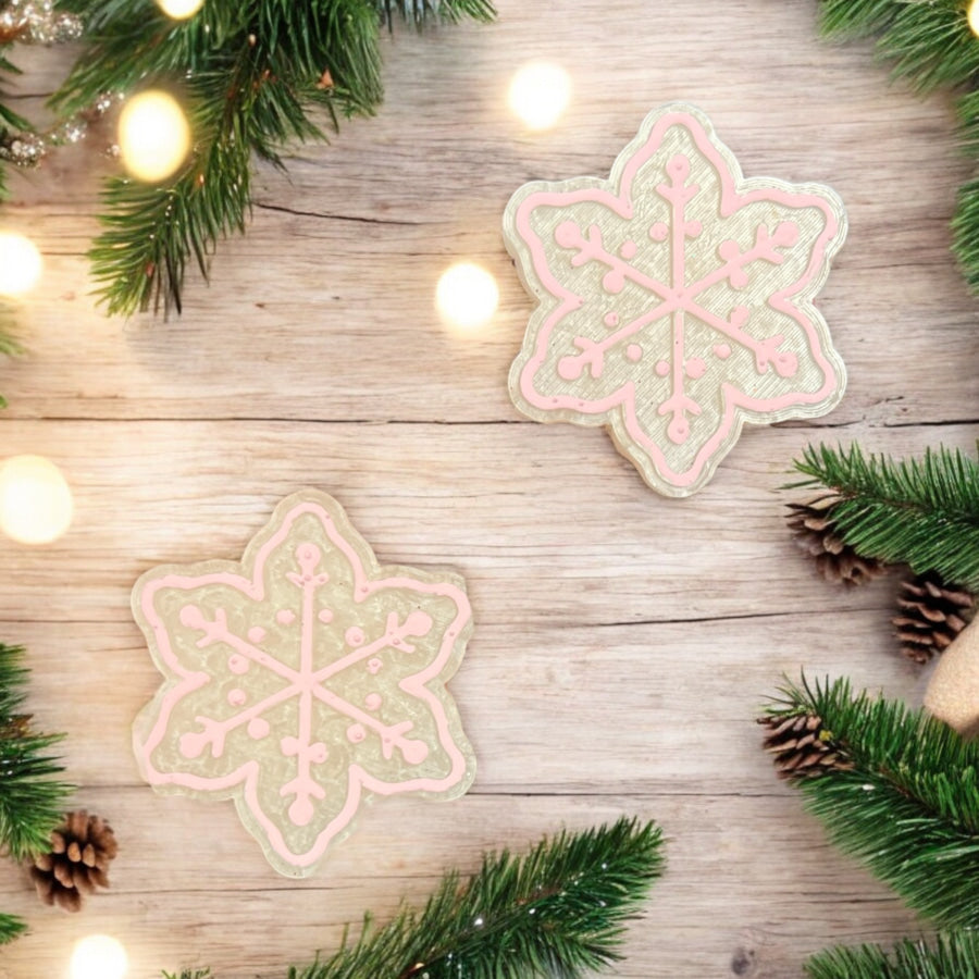 Pink Snowflake Vent Clip Set