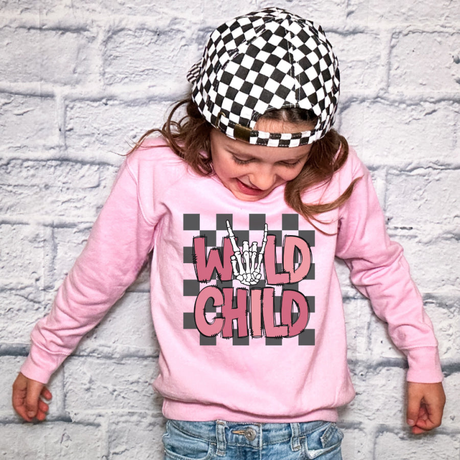 Pink Wild Child Youth & Toddler Sweatshirt 2T / Graphic Tee