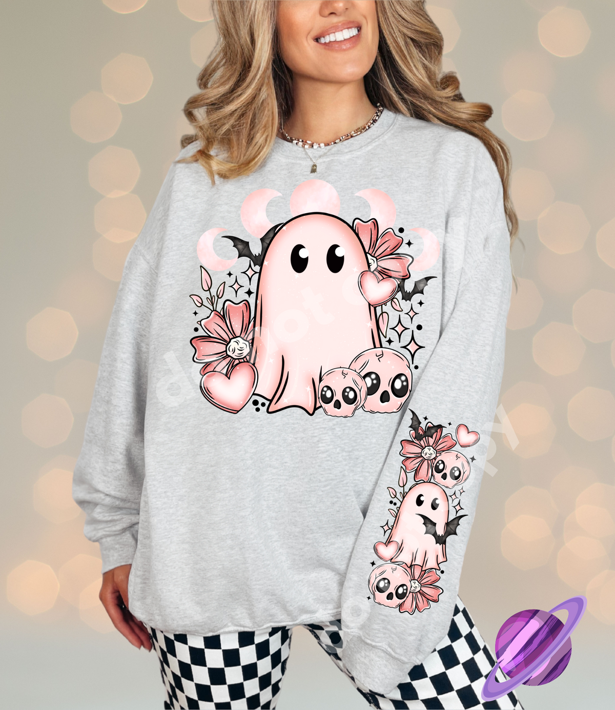 PREORDER Custom Graphic Tops - Pink Ghost - Closes 2 Dec - ETA mid Feb 2025