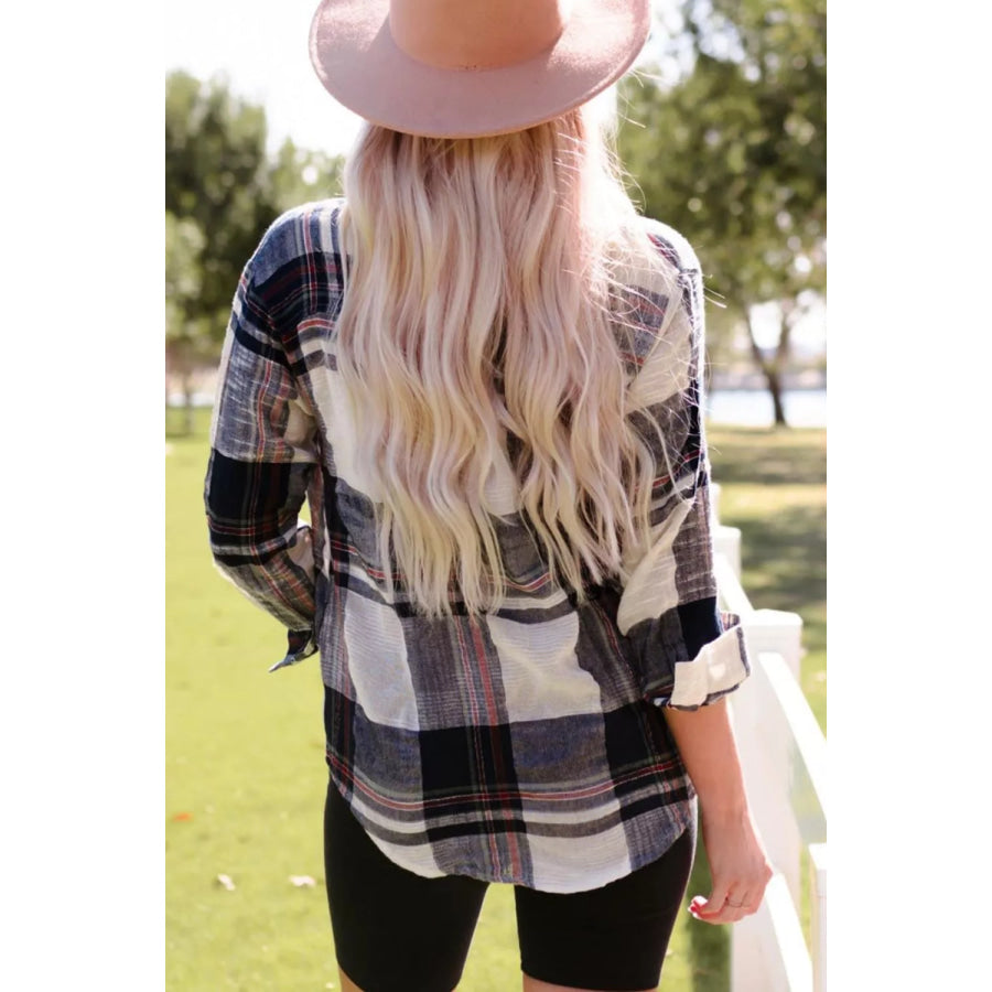 Plaid Button-Down Long Sleeve Shirt Apparel and Accessories