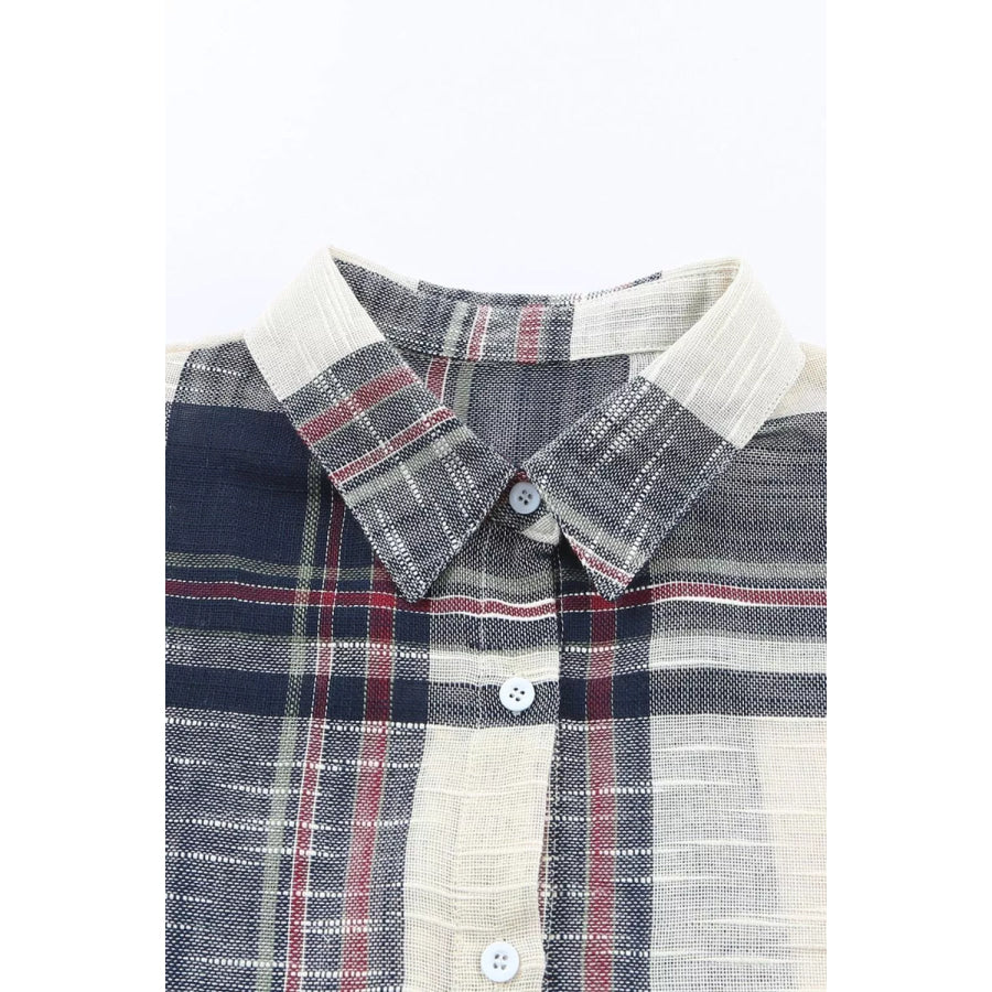 Plaid Button-Down Long Sleeve Shirt Apparel and Accessories