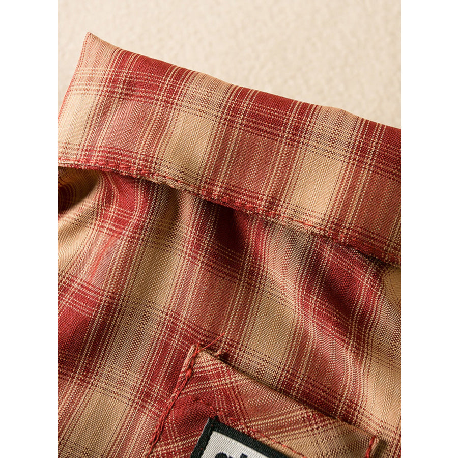 Plaid Button-Down Pet Shirt Apparel and Accessories