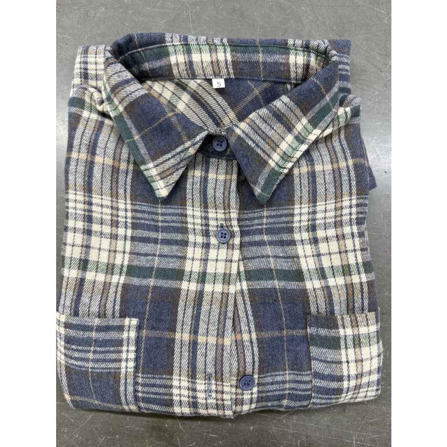 Plaid Button-Down Shirt Apparel and Accessories