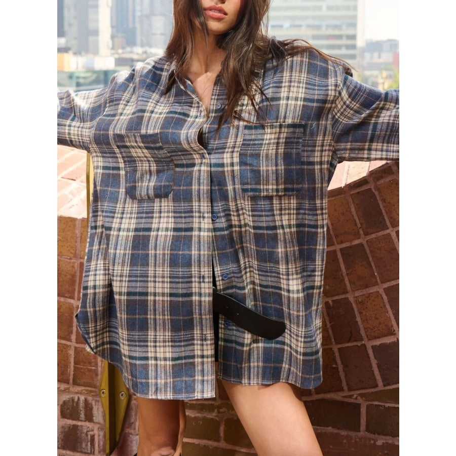Plaid Button-Down Shirt Apparel and Accessories