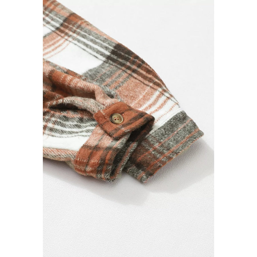 Plaid Button Up Shacket Apparel and Accessories