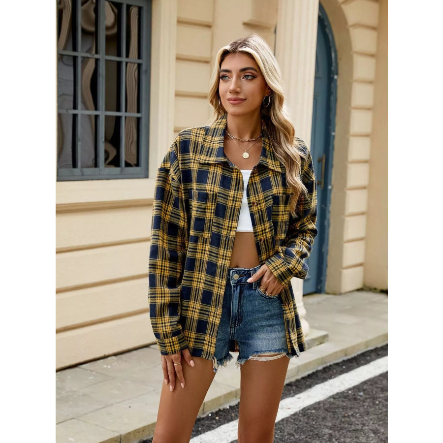 Plaid Button Up Shirt Apparel and Accessories
