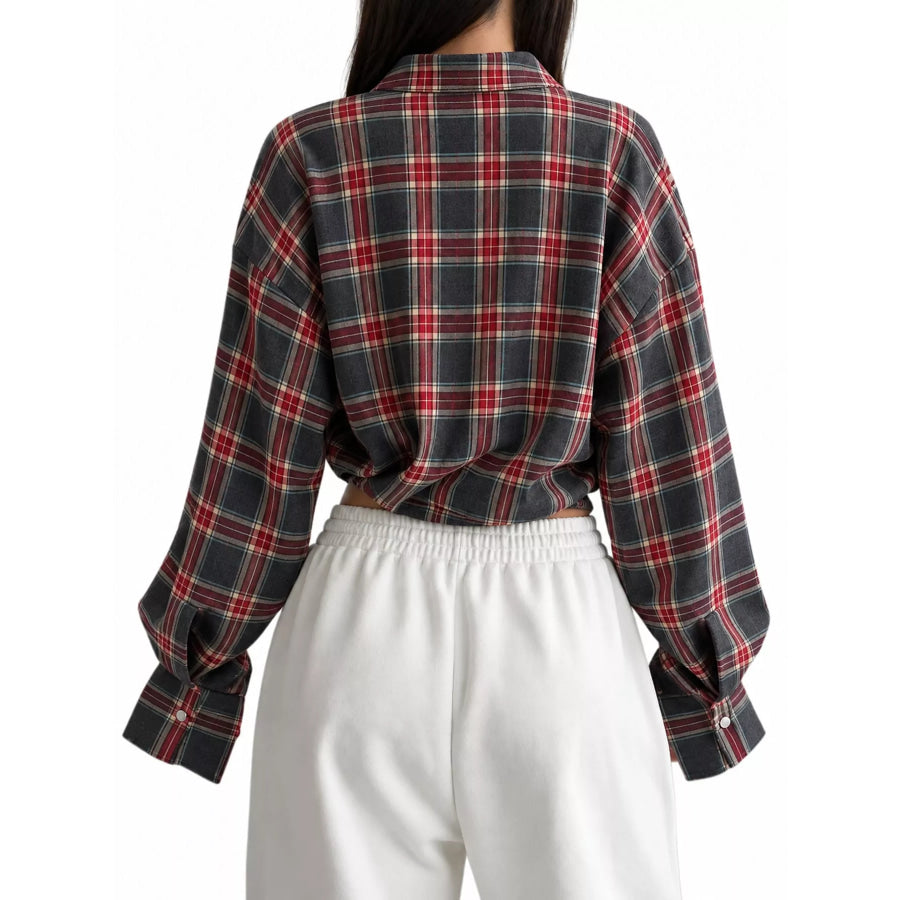 Plaid Button Up Shirt Apparel and Accessories