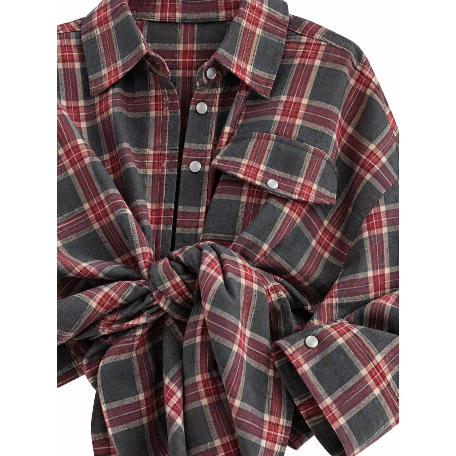 Plaid Button Up Shirt Apparel and Accessories