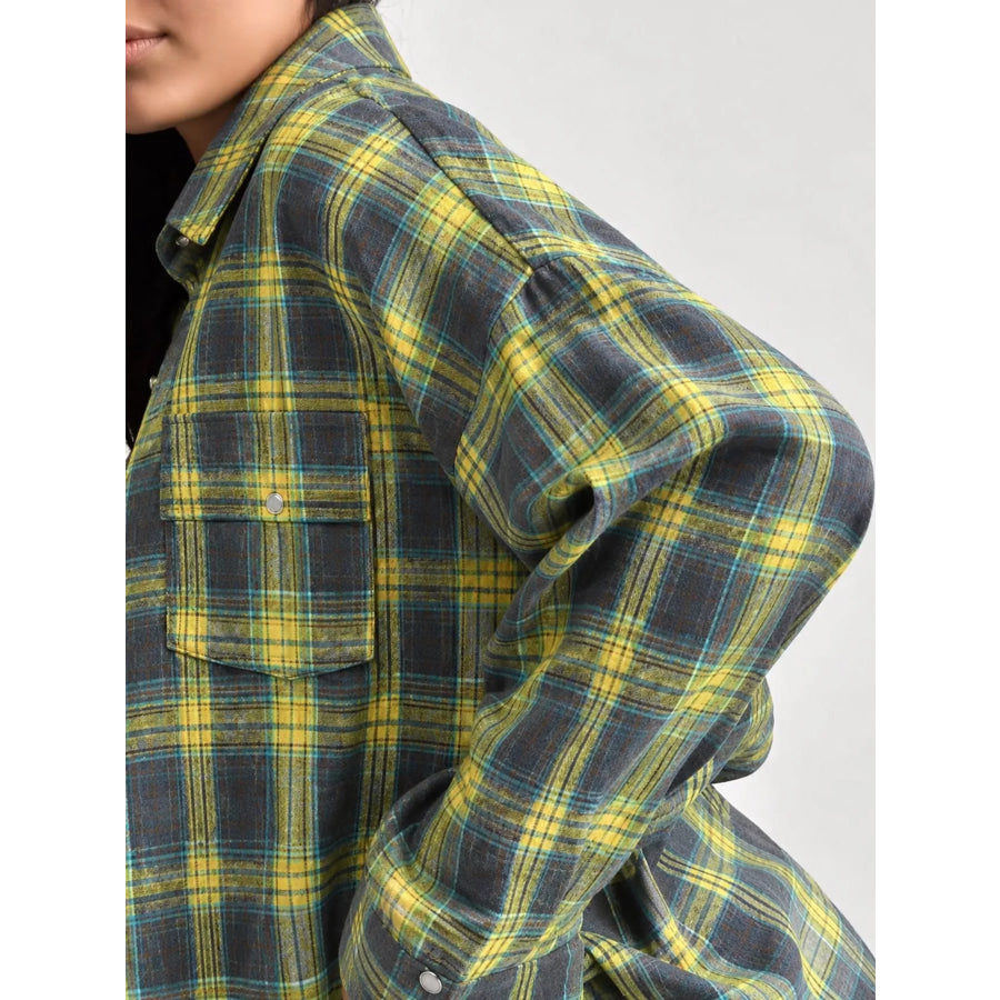 Plaid Button Up Shirt Apparel and Accessories