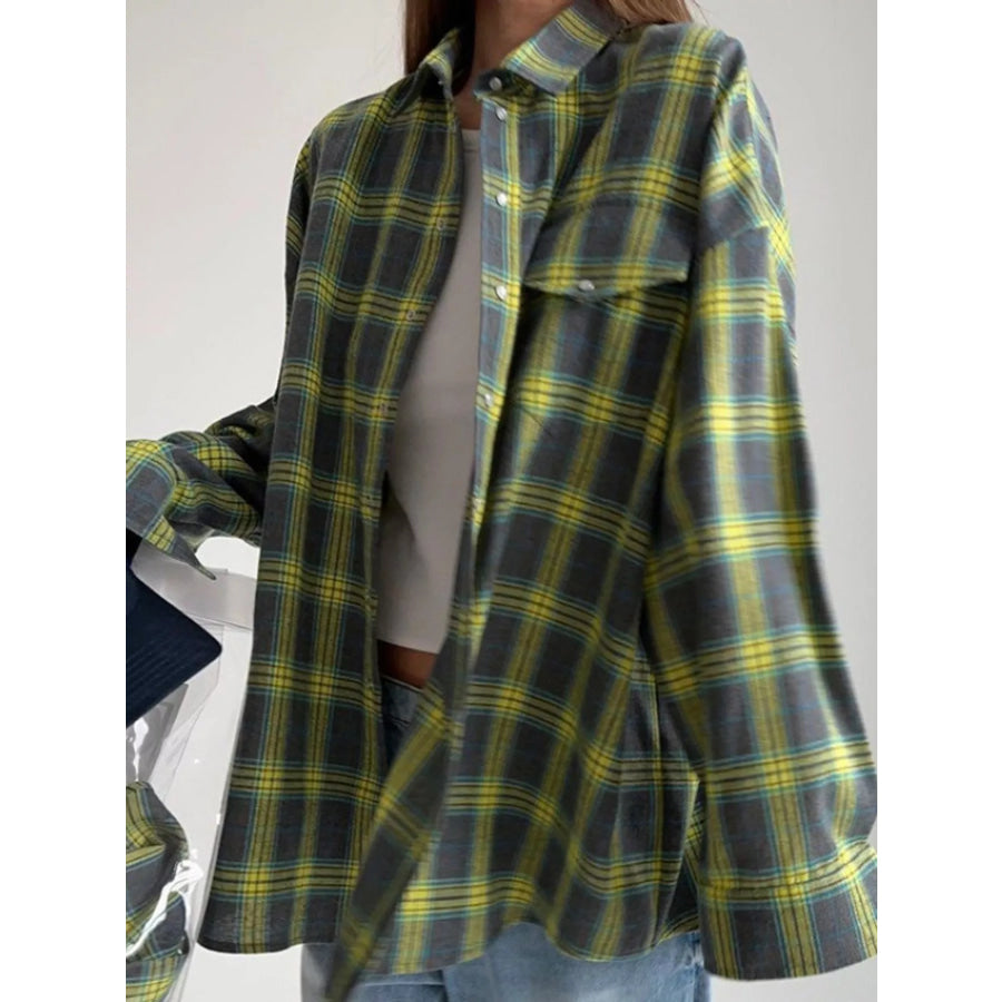 Plaid Button Up Shirt Apparel and Accessories