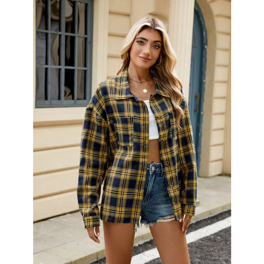 Plaid Button Up Shirt Apparel and Accessories