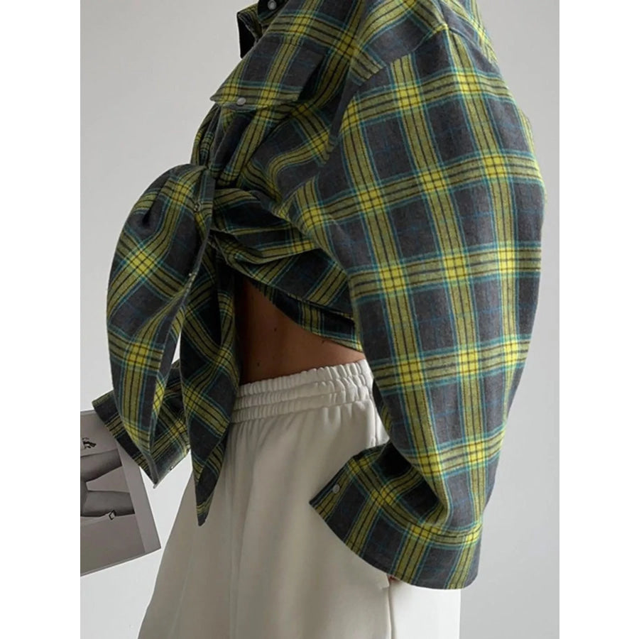Plaid Button Up Shirt Apparel and Accessories