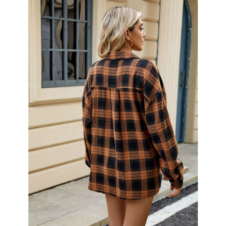 Plaid Button Up Shirt Apparel and Accessories