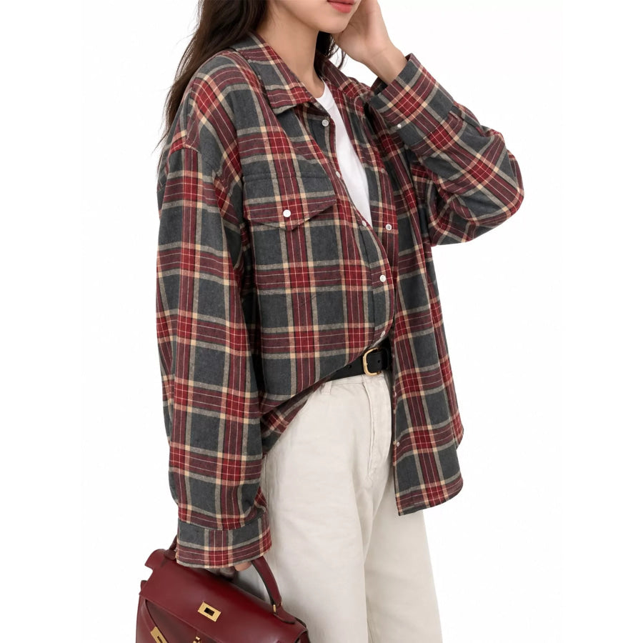 Plaid Button Up Shirt Apparel and Accessories