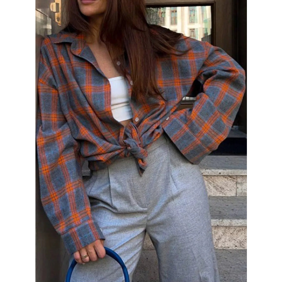 Plaid Button Up Shirt Apparel and Accessories