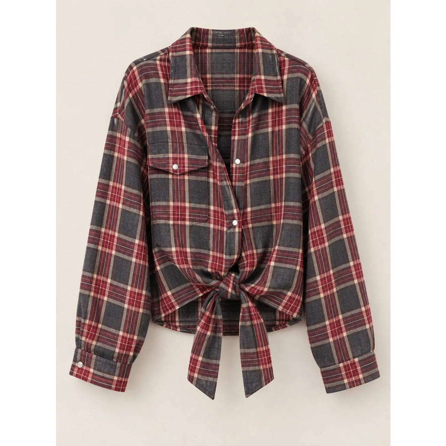 Plaid Button Up Shirt Apparel and Accessories