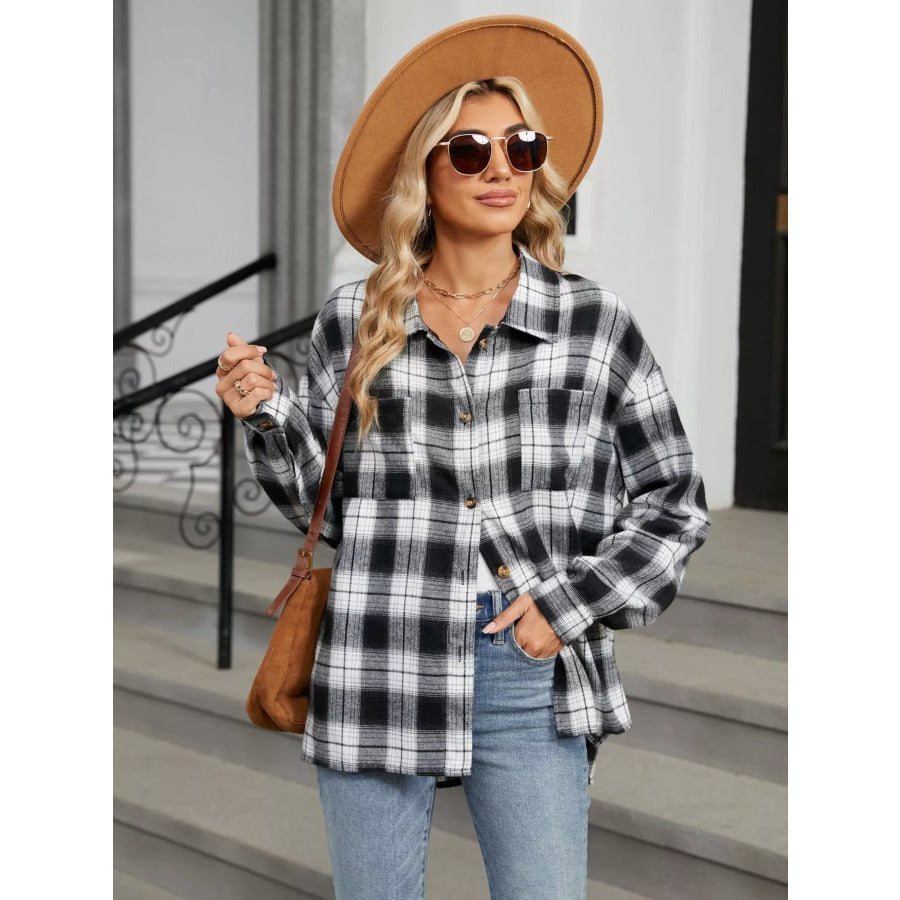 Plaid Button Up Shirt Apparel and Accessories