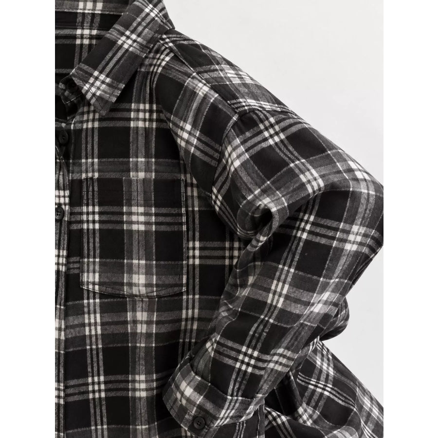 Plaid Button Up Shirt Apparel and Accessories