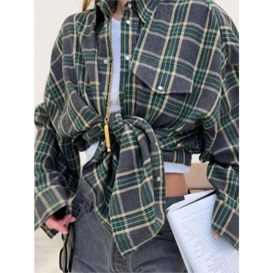 Plaid Button Up Shirt Apparel and Accessories