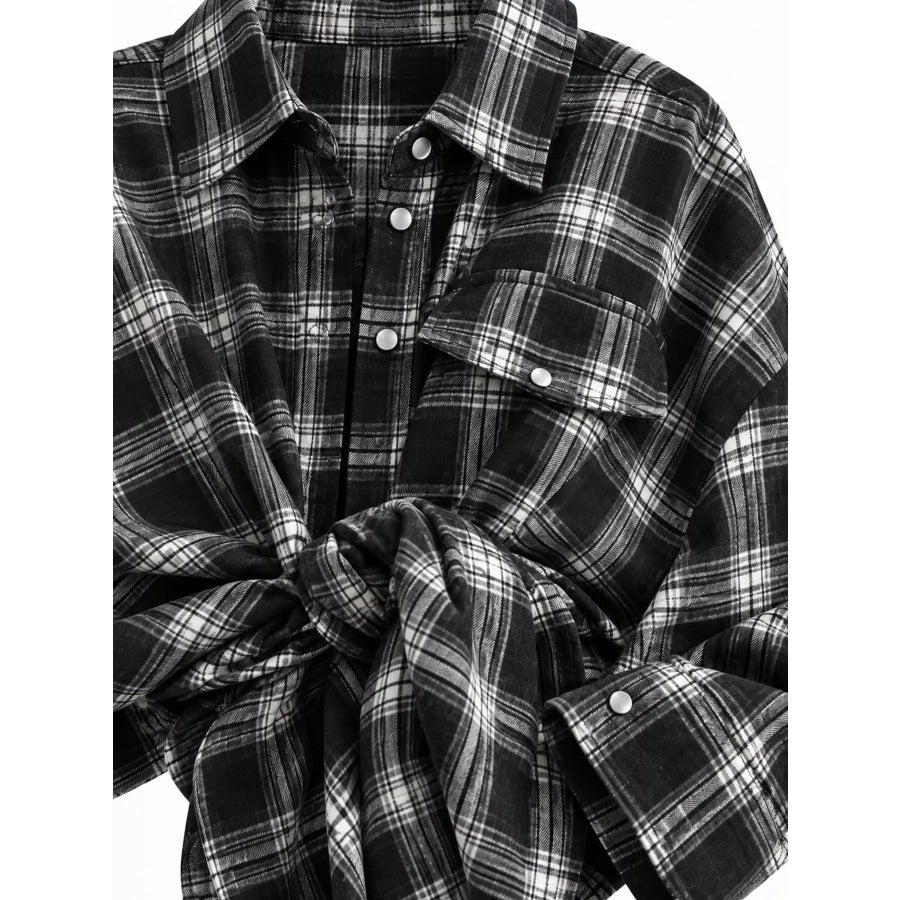 Plaid Button Up Shirt Apparel and Accessories