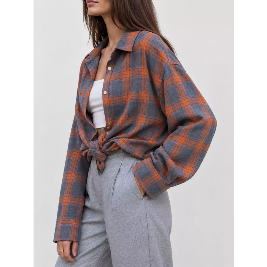 Plaid Button Up Shirt Apparel and Accessories