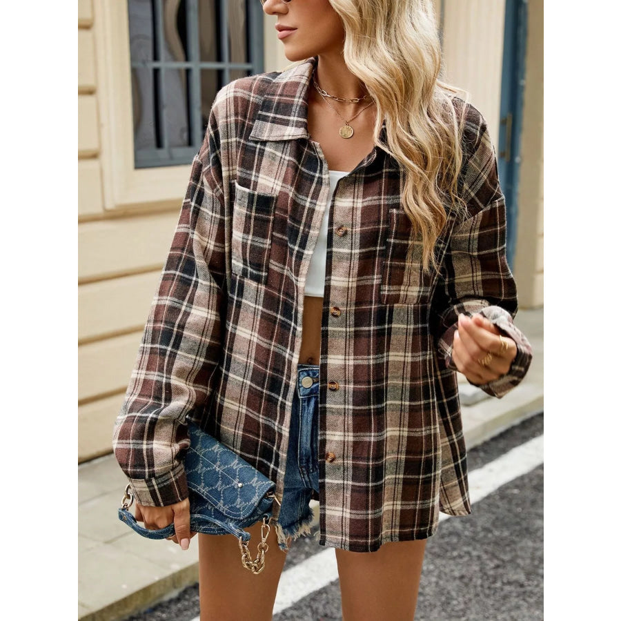 Plaid Button Up Shirt Apparel and Accessories