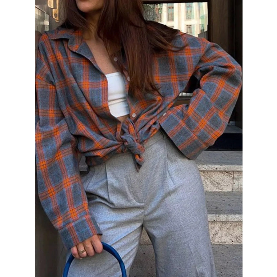 Plaid Button Up Shirt Apparel and Accessories