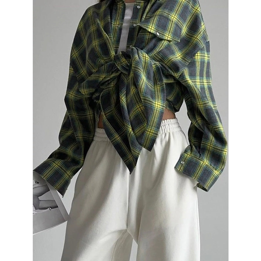 Plaid Button Up Shirt Apparel and Accessories