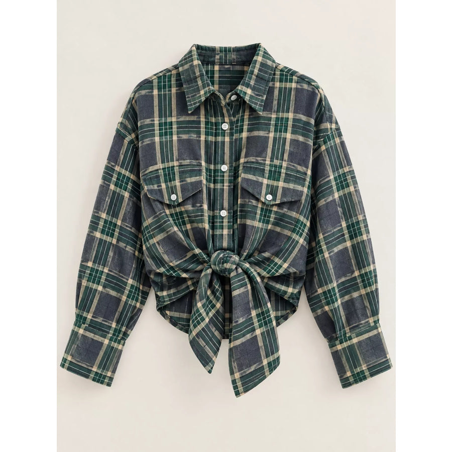 Plaid Button Up Shirt Apparel and Accessories