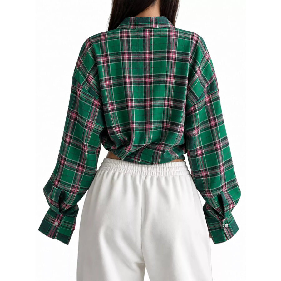Plaid Button Up Shirt Apparel and Accessories