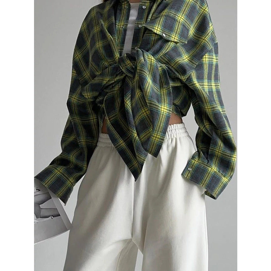 Plaid Button Up Shirt Apparel and Accessories