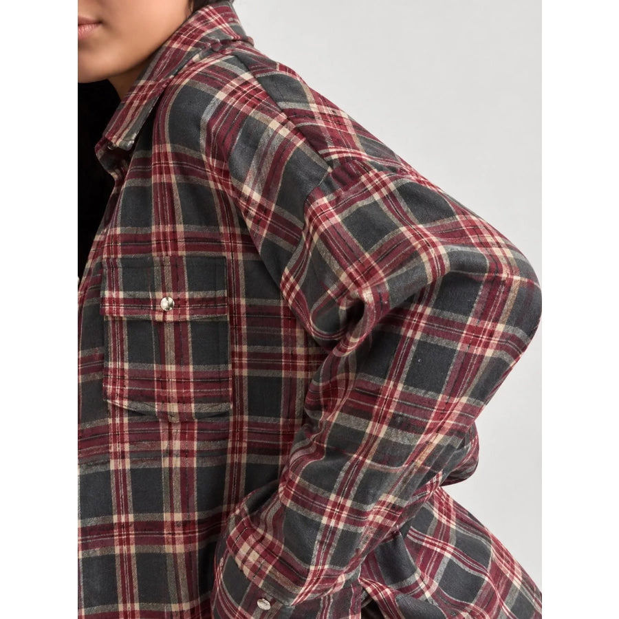 Plaid Button Up Shirt Apparel and Accessories