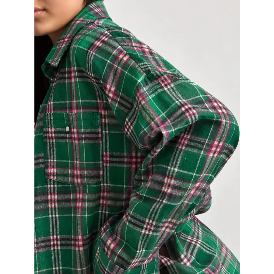 Plaid Button Up Shirt Apparel and Accessories