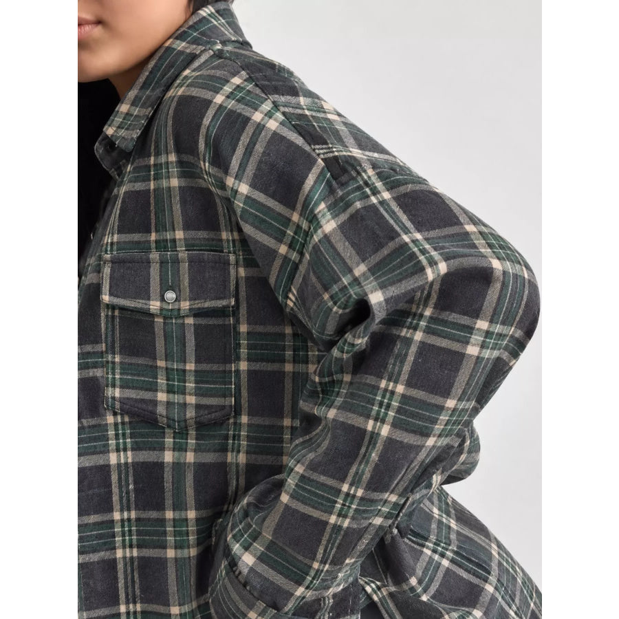 Plaid Button Up Shirt Apparel and Accessories