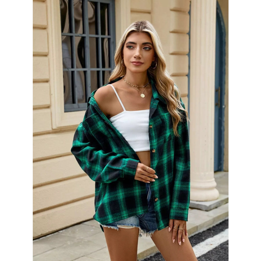 Plaid Button Up Shirt Apparel and Accessories