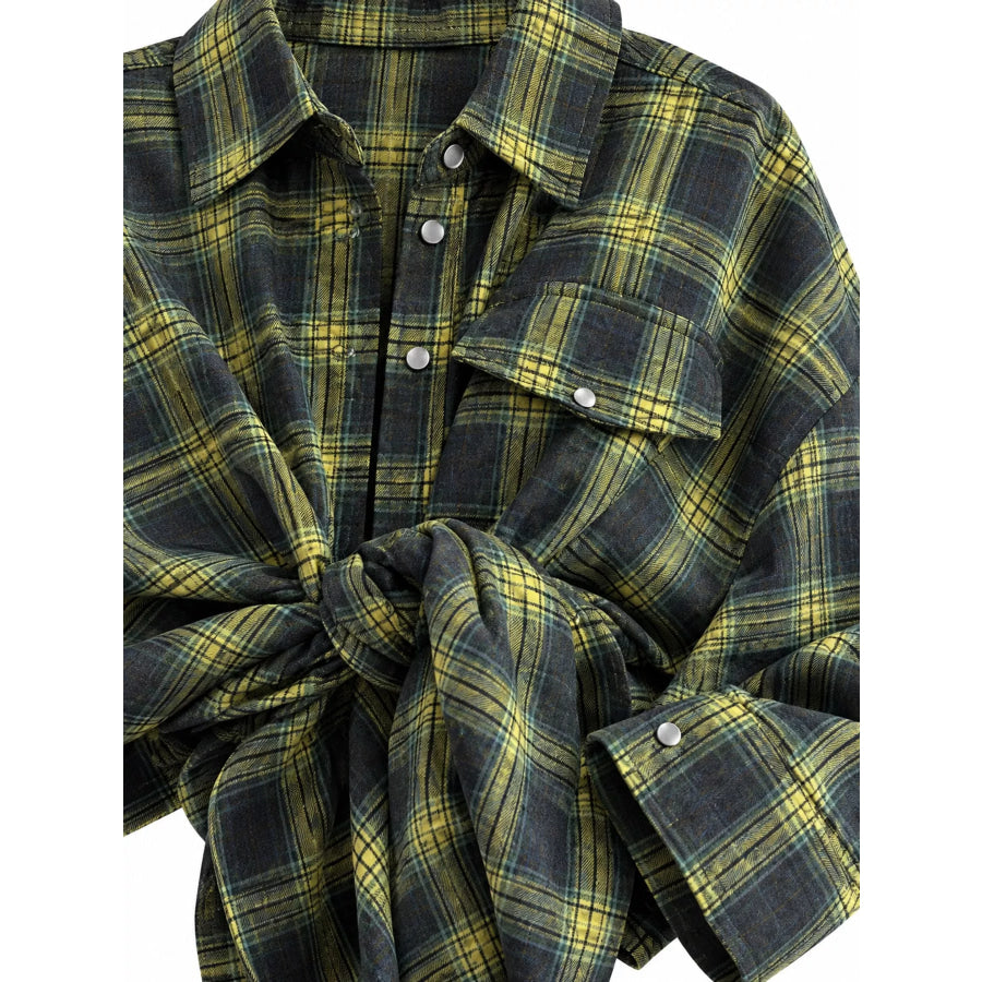 Plaid Button Up Shirt Apparel and Accessories