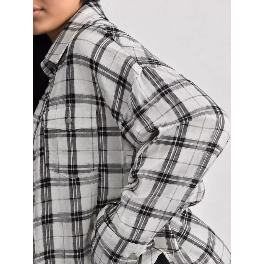 Plaid Button Up Shirt Apparel and Accessories
