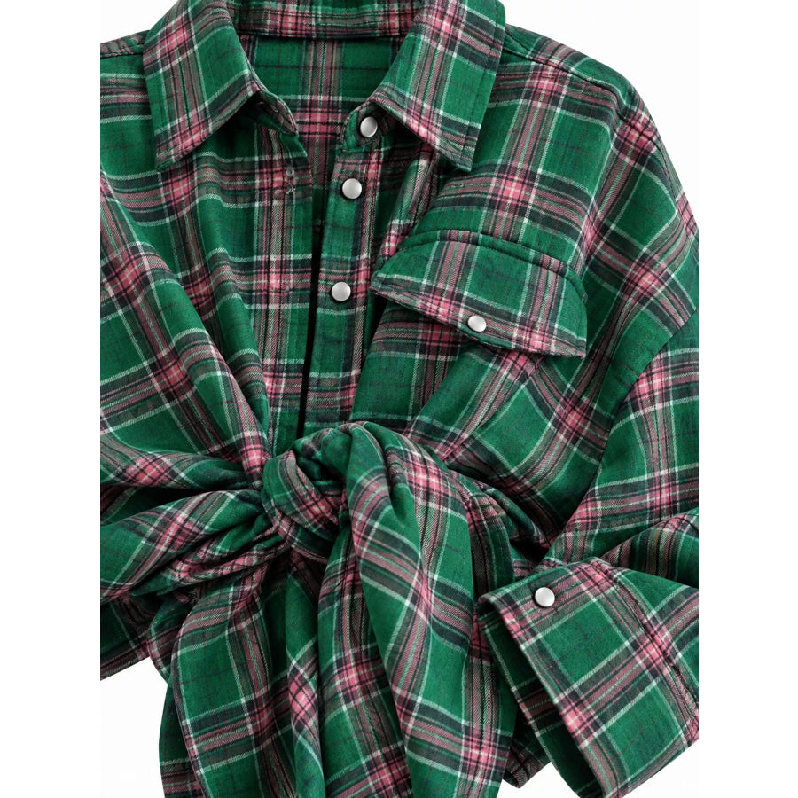 Plaid Button Up Shirt Apparel and Accessories