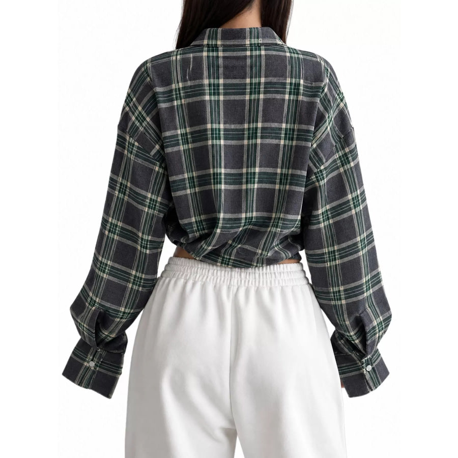Plaid Button Up Shirt Apparel and Accessories