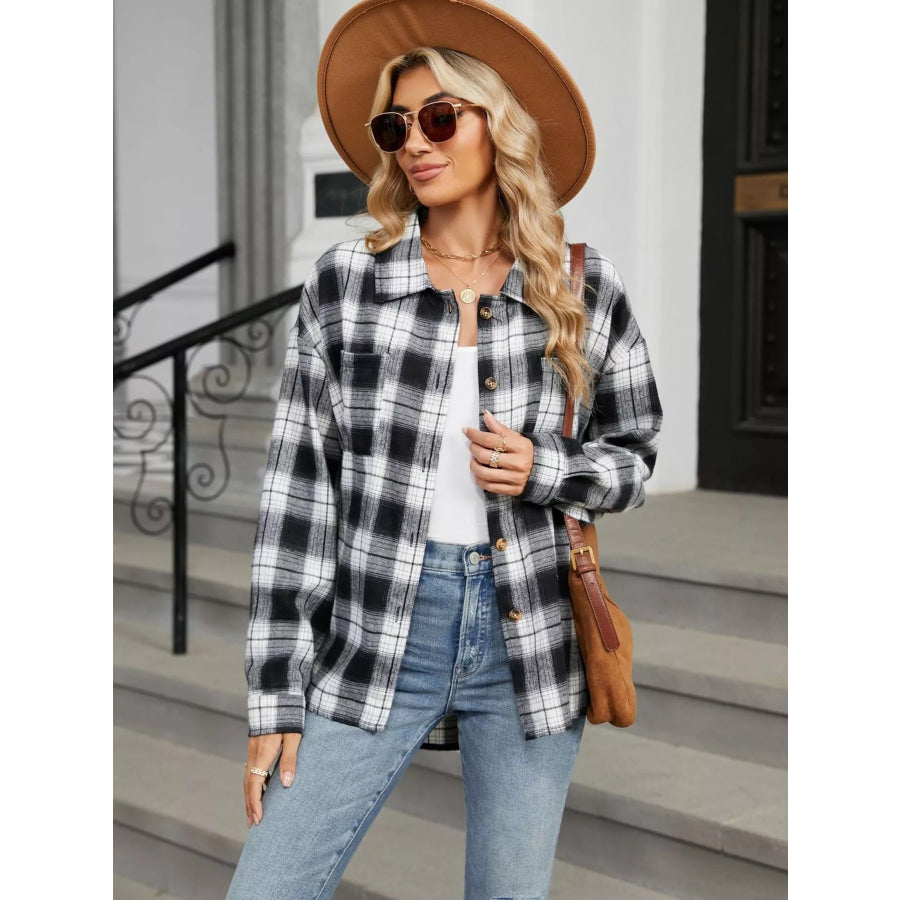Plaid Button Up Shirt Apparel and Accessories