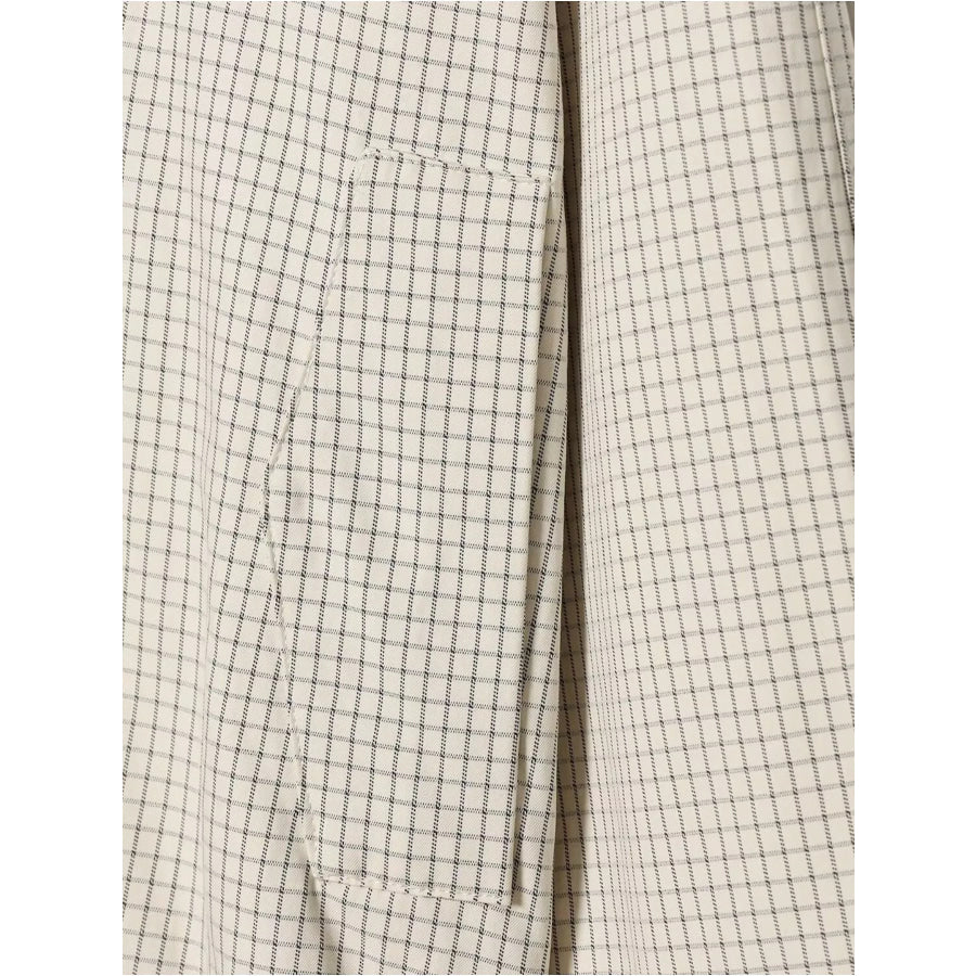 Plaid Double-Breasted Cropped Jacket Apparel and Accessories