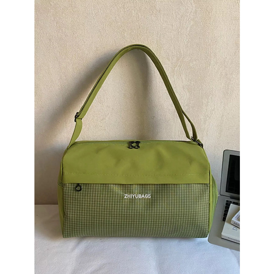 Plaid Oxford Cloth Travel Bag Apparel and Accessories