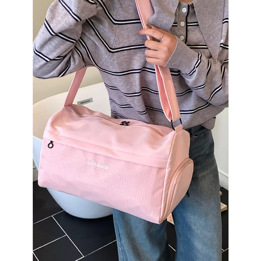 Plaid Oxford Cloth Travel Bag Apparel and Accessories