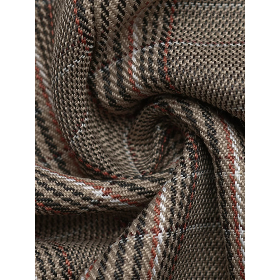 Plaid Single-Button Blazer Apparel and Accessories