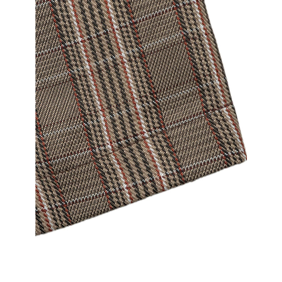 Plaid Single-Button Blazer Apparel and Accessories